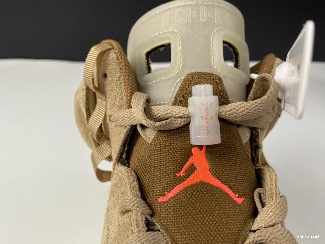 Rep TBkick British Khaki Retro 6 Scott Travis Jordan Air DH0690-200 0825